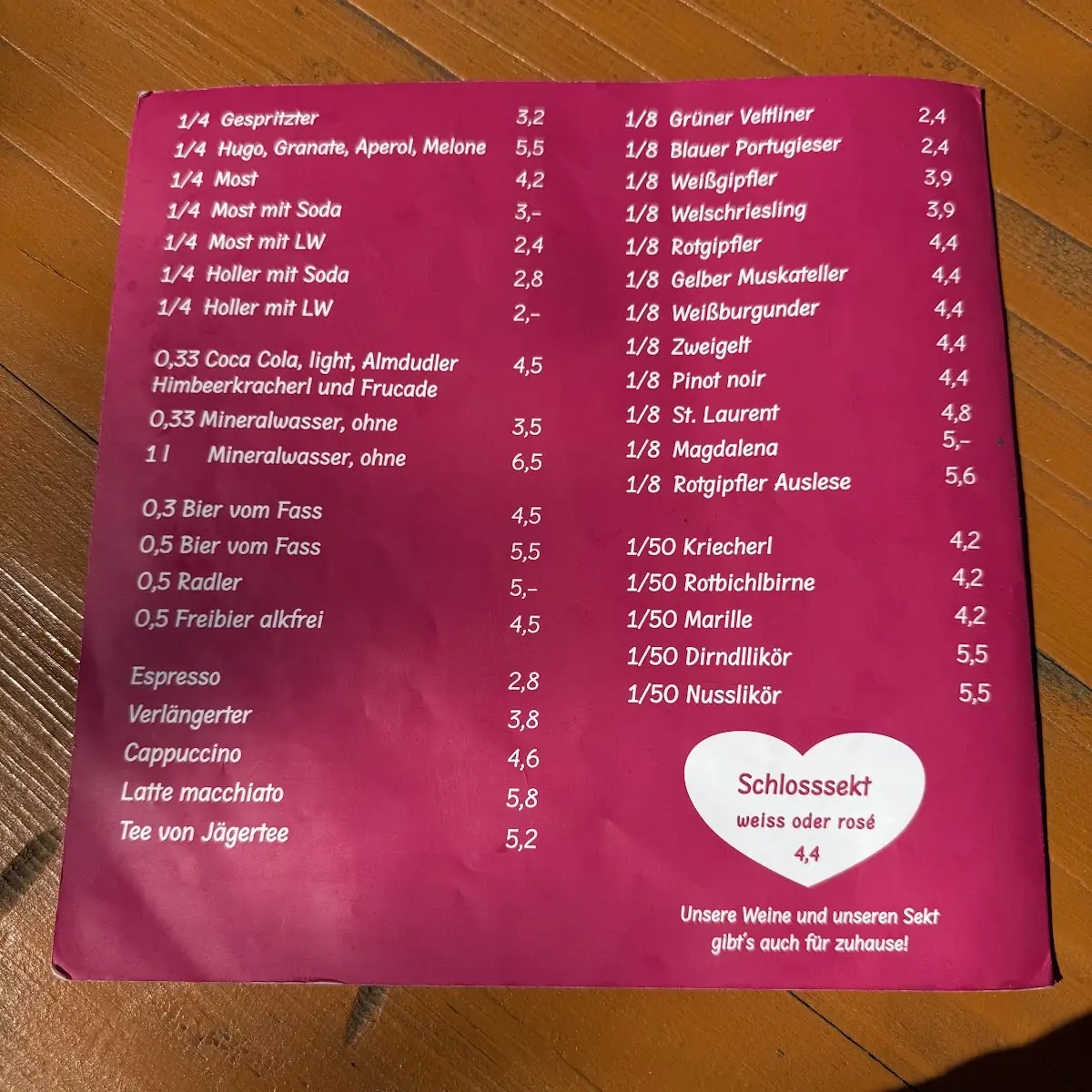 Speisekarte photo 2