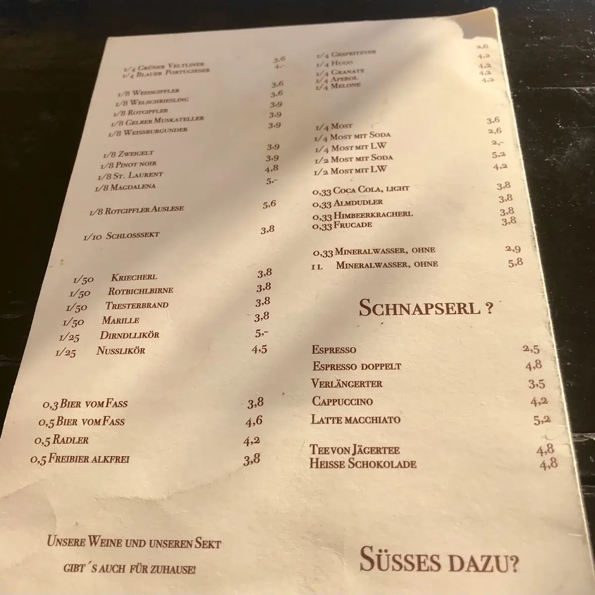 Speisekarte photo 4