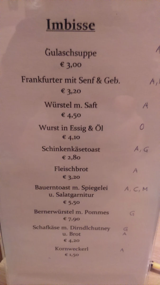 Speisekarte photo 2