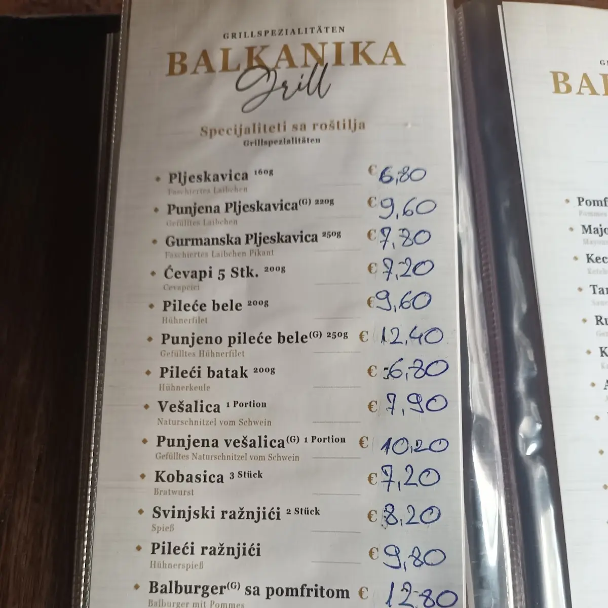 Speisekarte photo 3