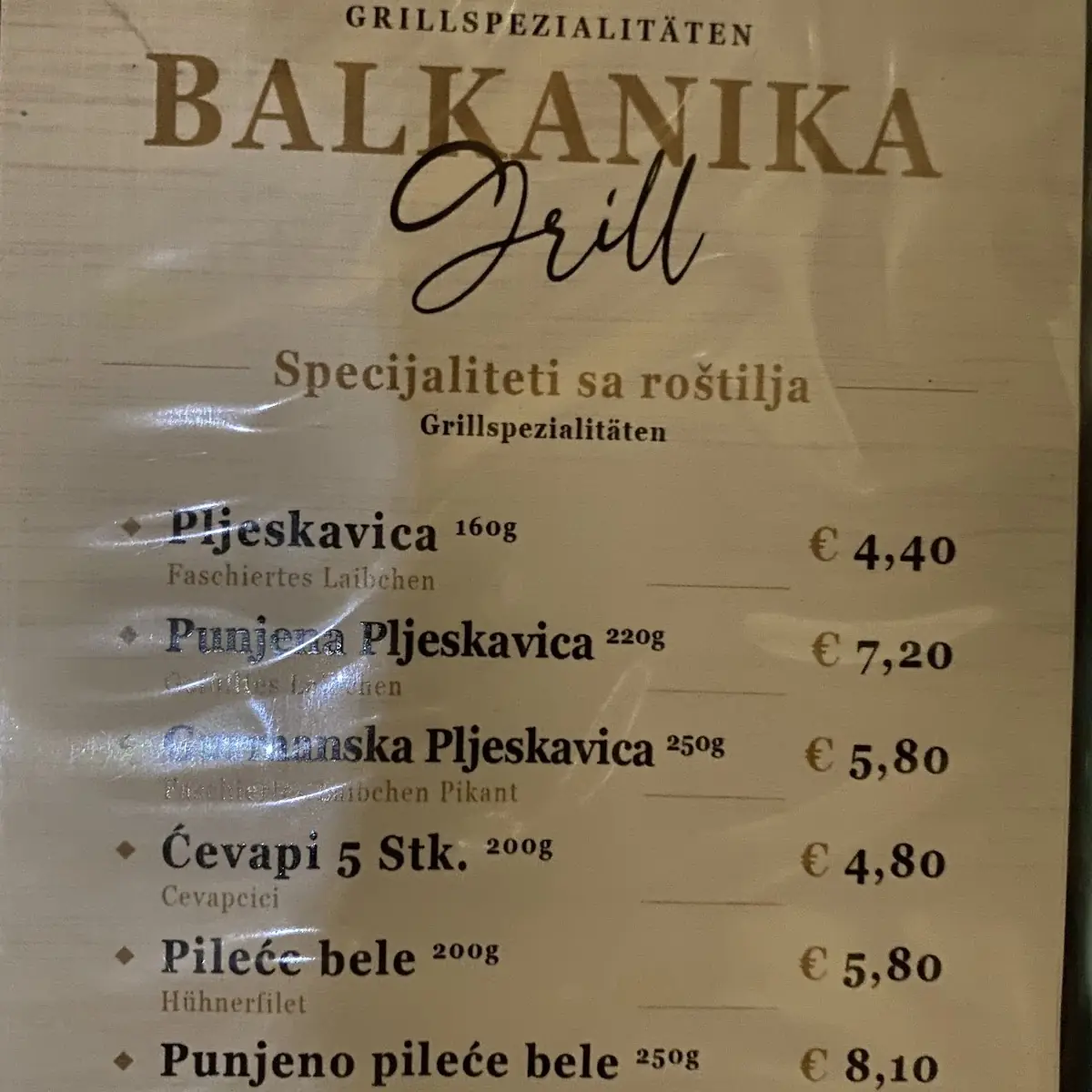Speisekarte photo 9