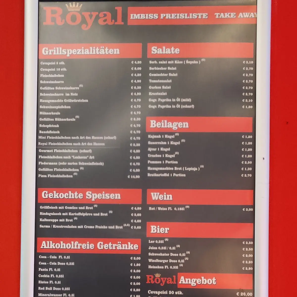 Speisekarte photo 6