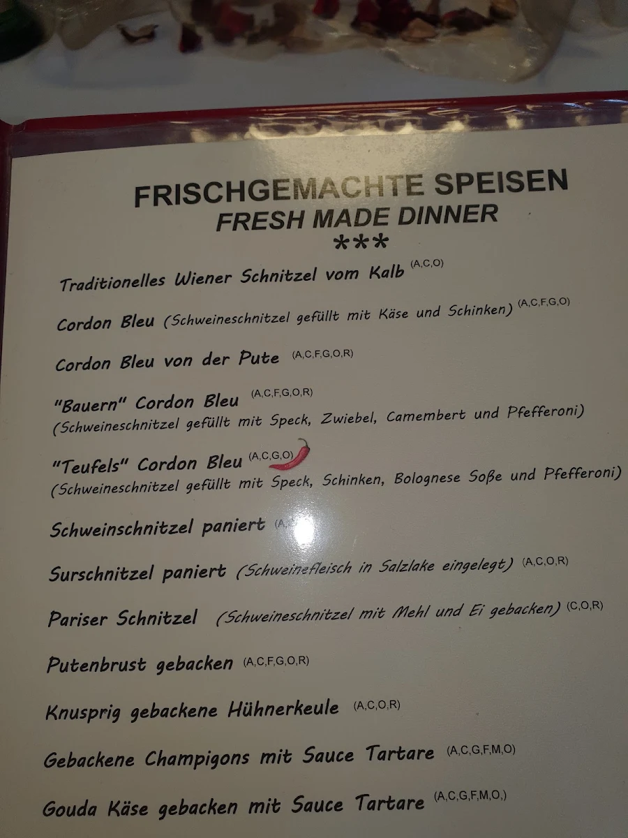 Speisekarte photo 3