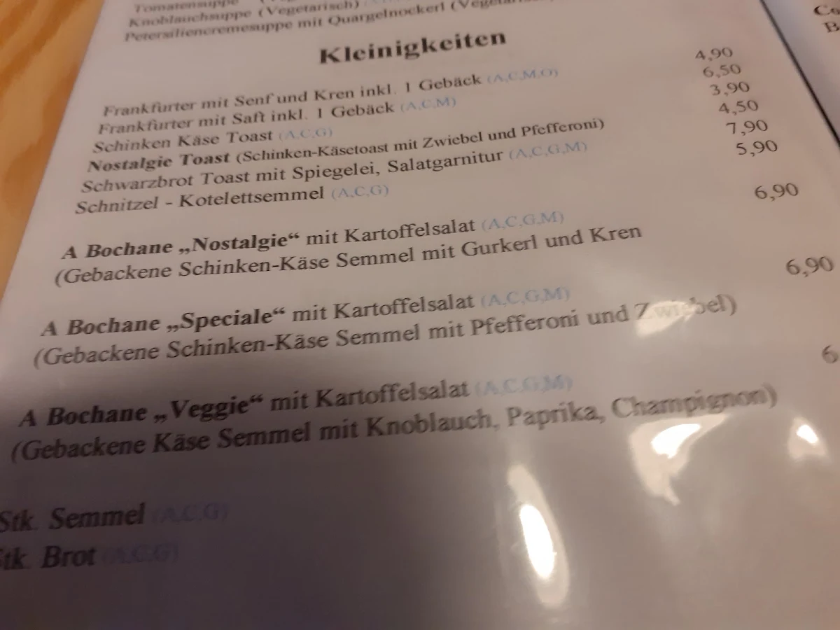 Speisekarte photo 2