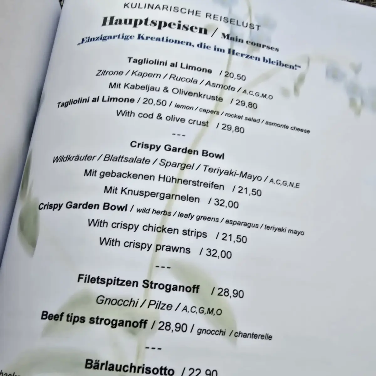 Speisekarte photo 5