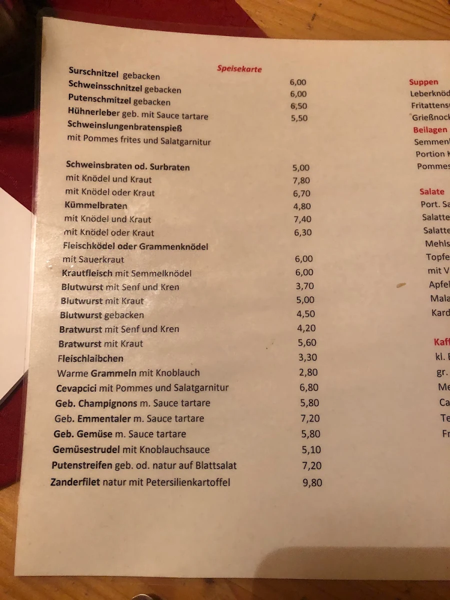 Speisekarte photo 5