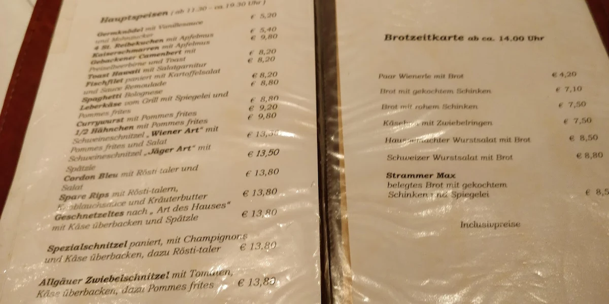 Speisekarte photo 1