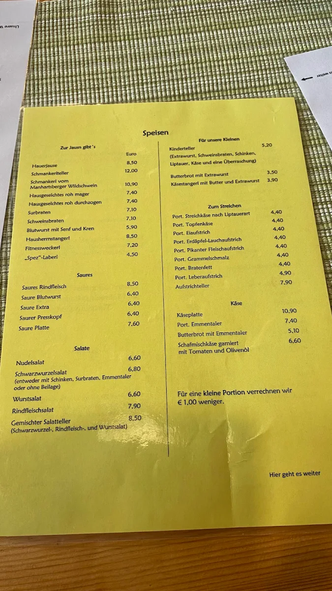 Speisekarte photo 1