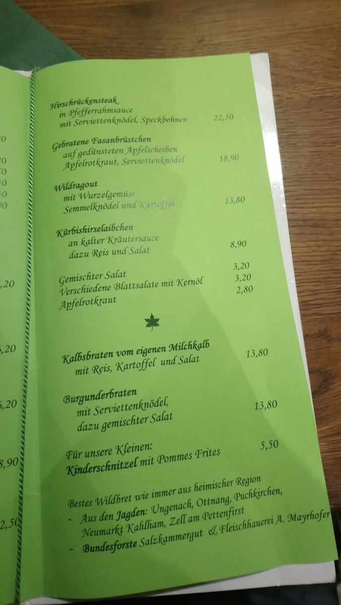 Speisekarte photo 4