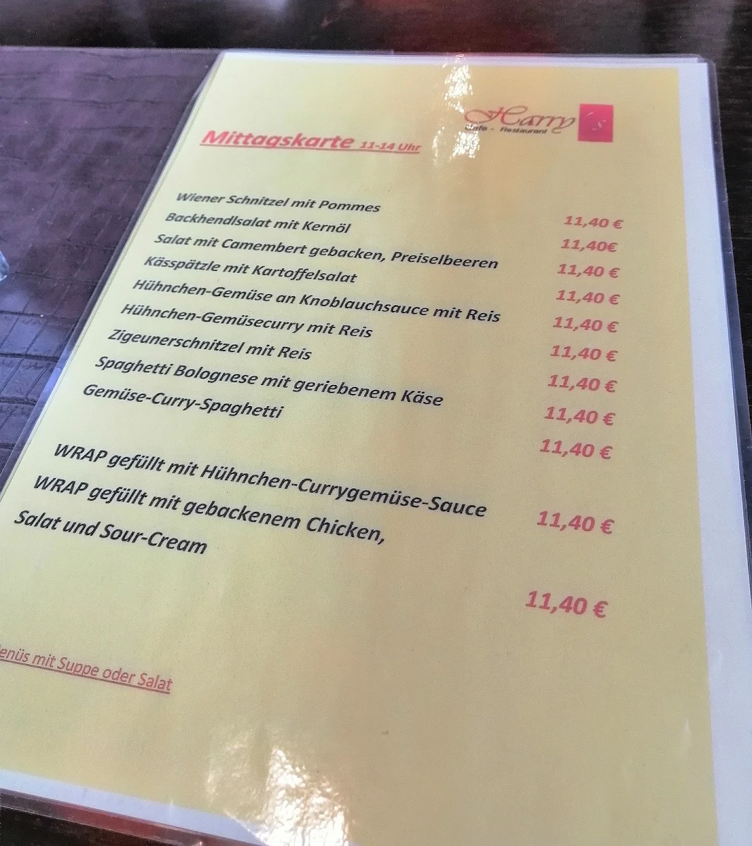 Speisekarte photo 3