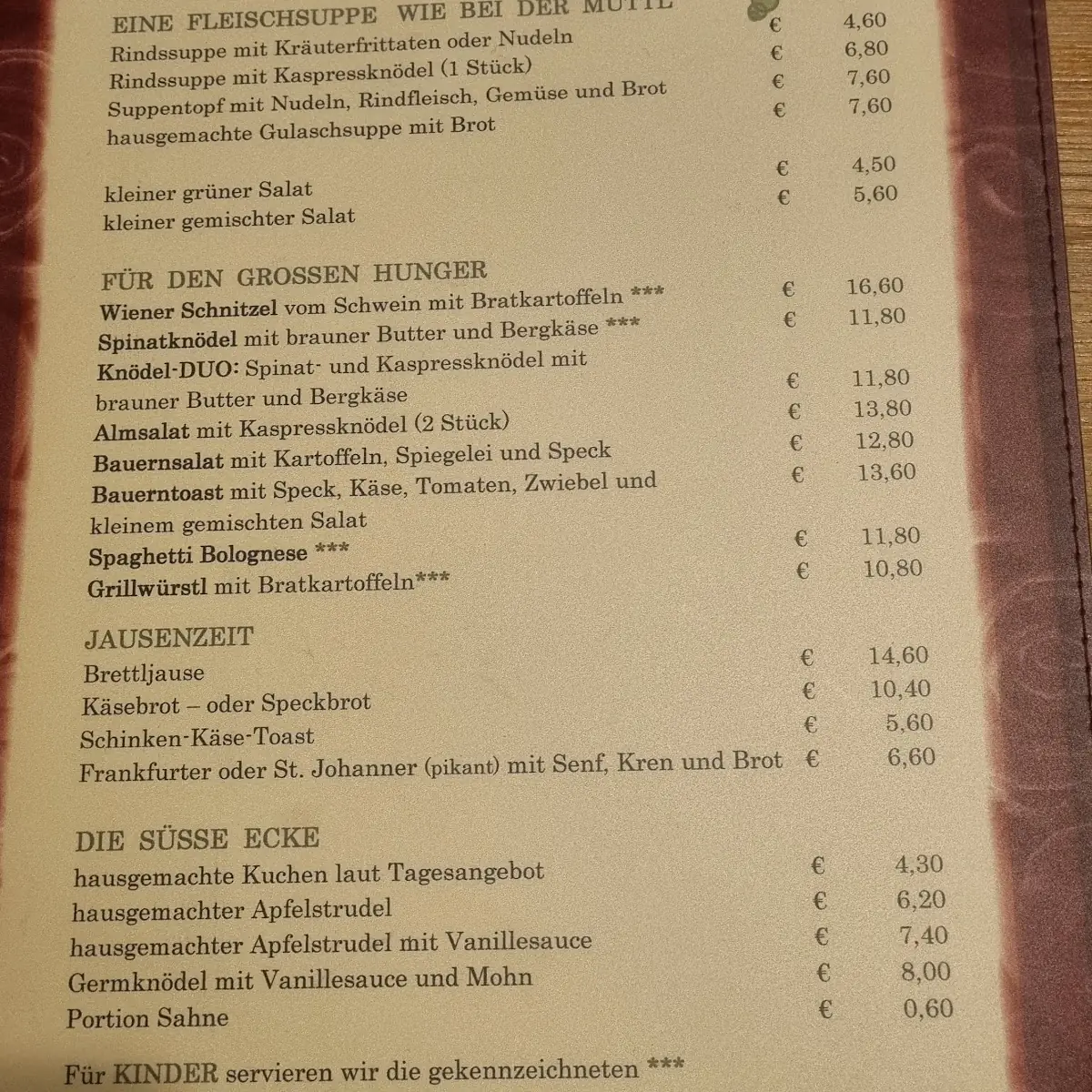 Speisekarte photo 3
