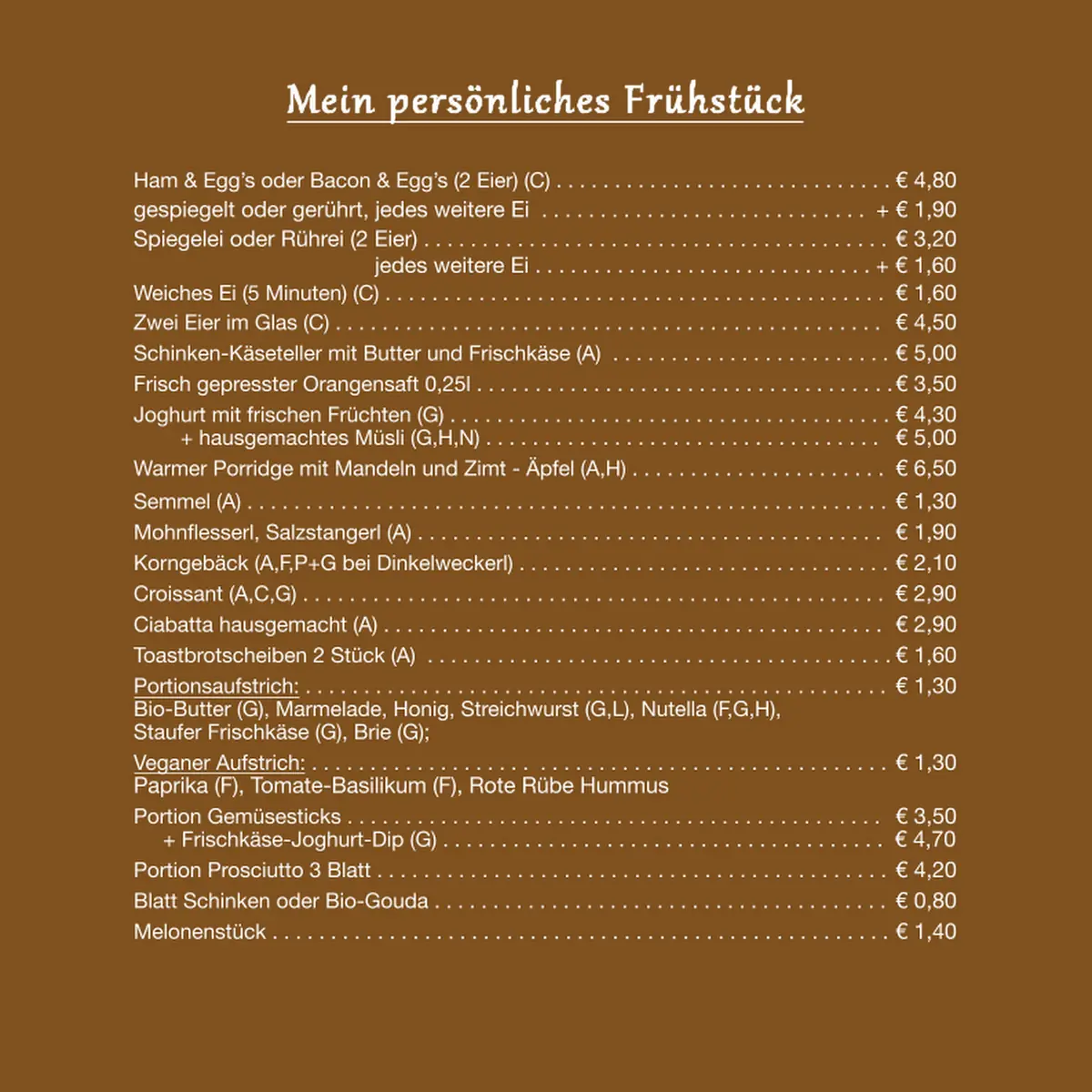 Speisekarte photo 1