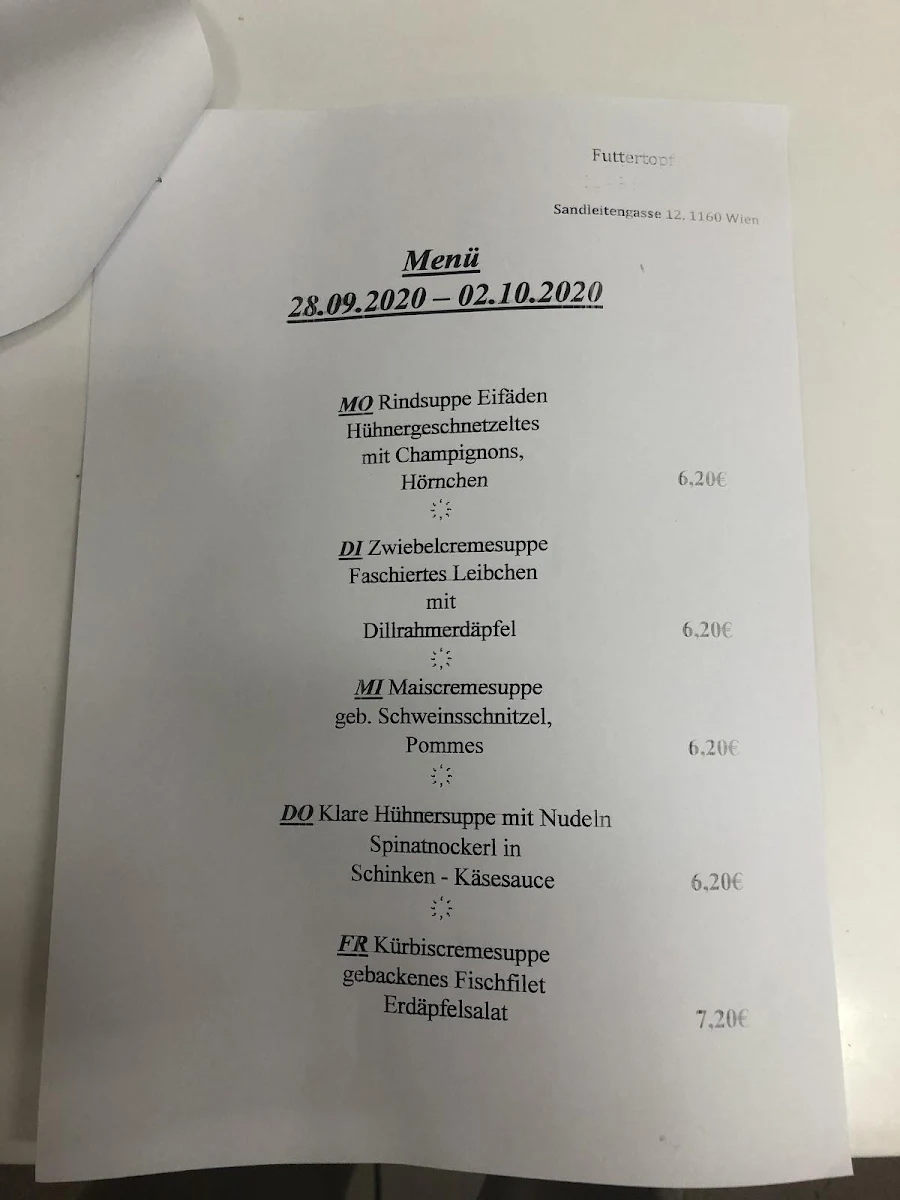Speisekarte photo 3