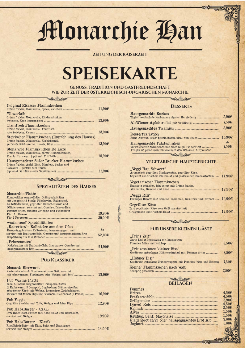 Speisekarte photo 1