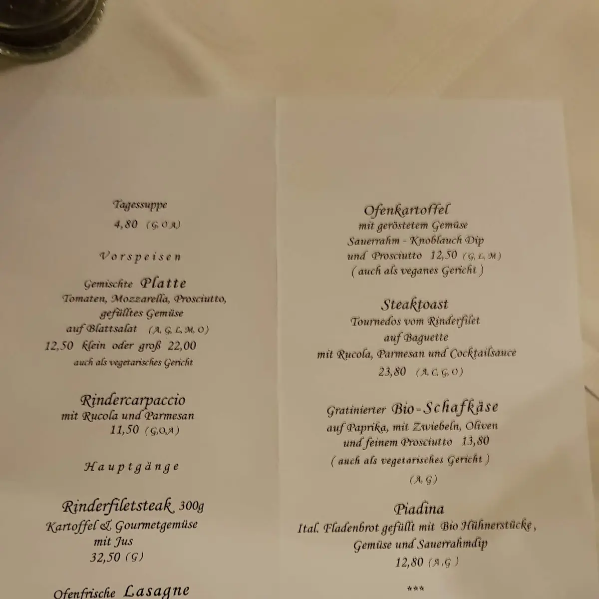 Speisekarte photo 1