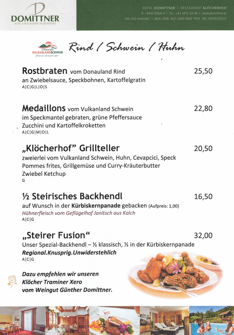 Speisekarte photo 1