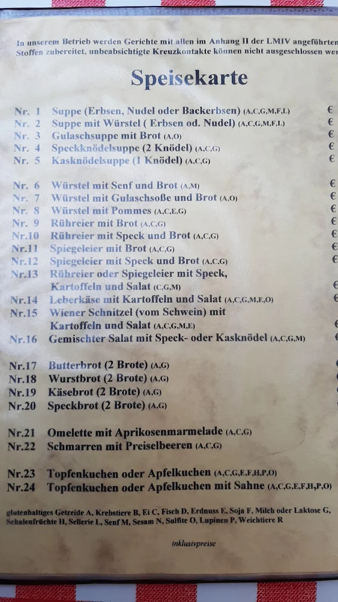 Speisekarte photo 3