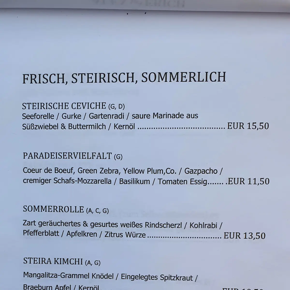 Speisekarte photo 7