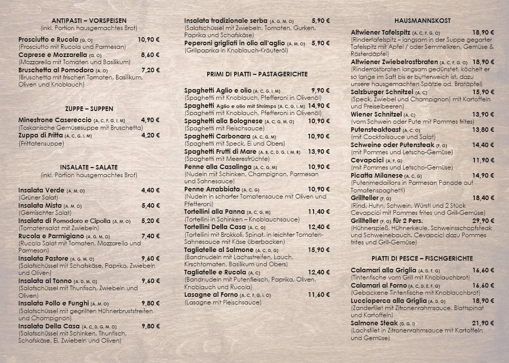 Speisekarte photo 1