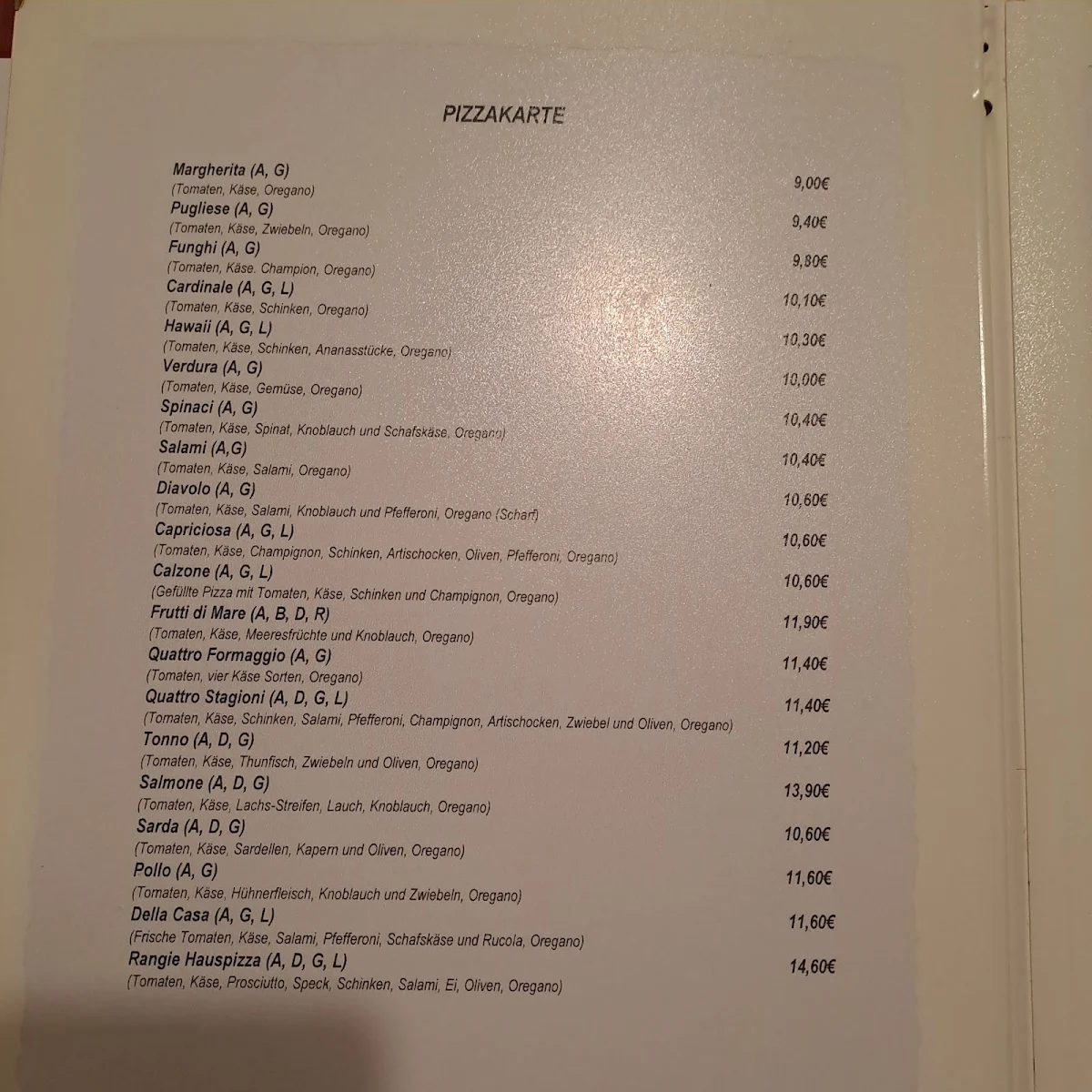 Speisekarte photo 4