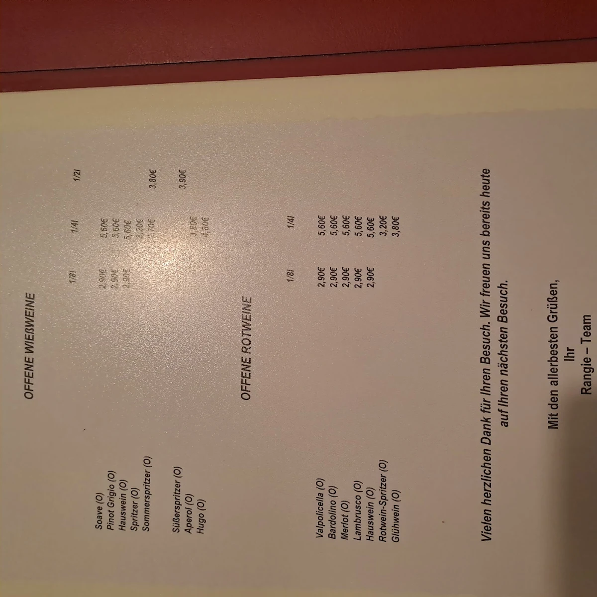 Speisekarte photo 9