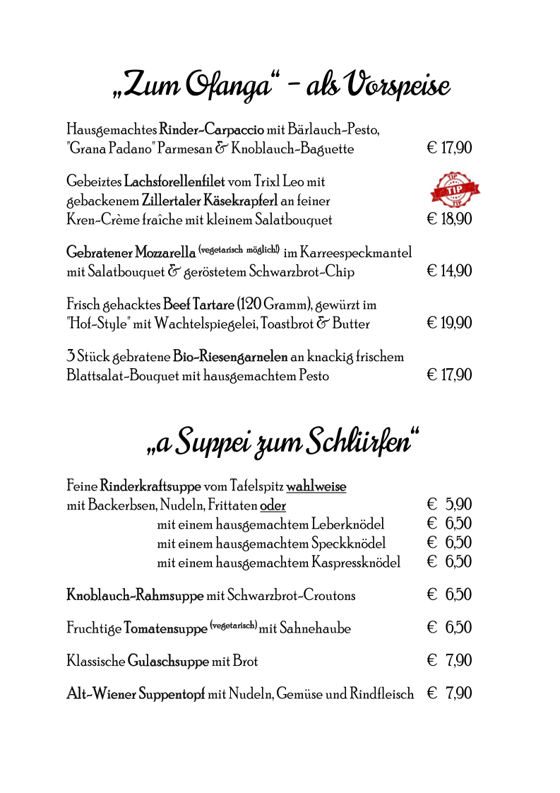 Speisekarte photo 2