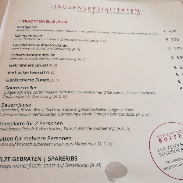 Speisekarte photo 5