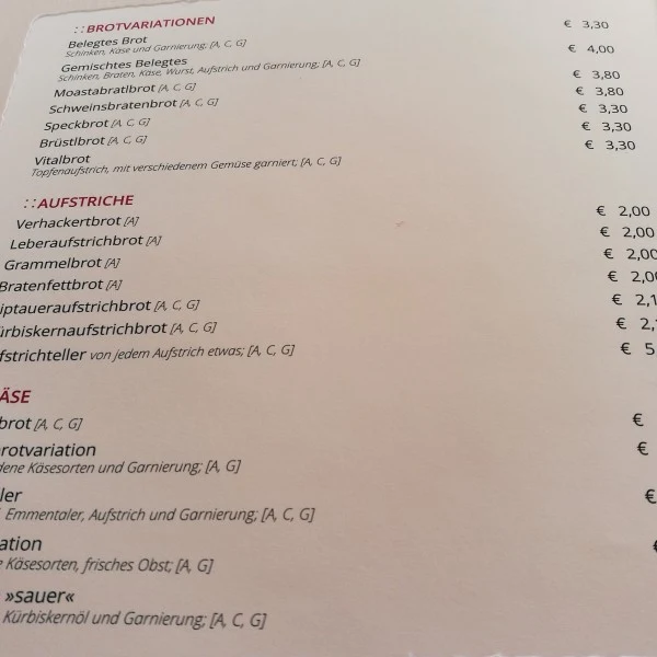 Speisekarte photo 7
