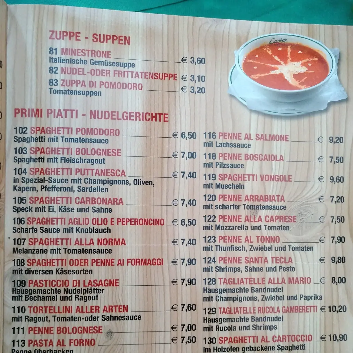 Speisekarte photo 7
