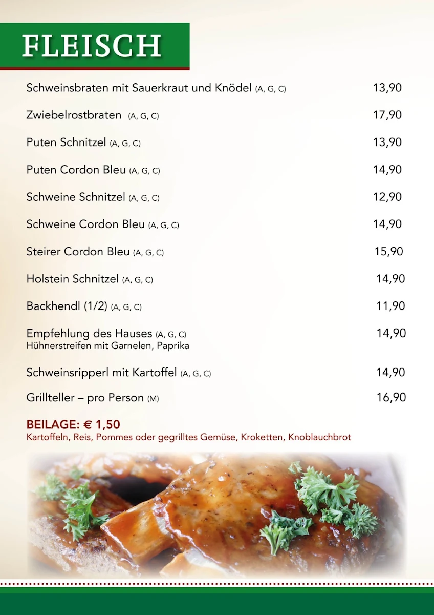 Speisekarte photo 2