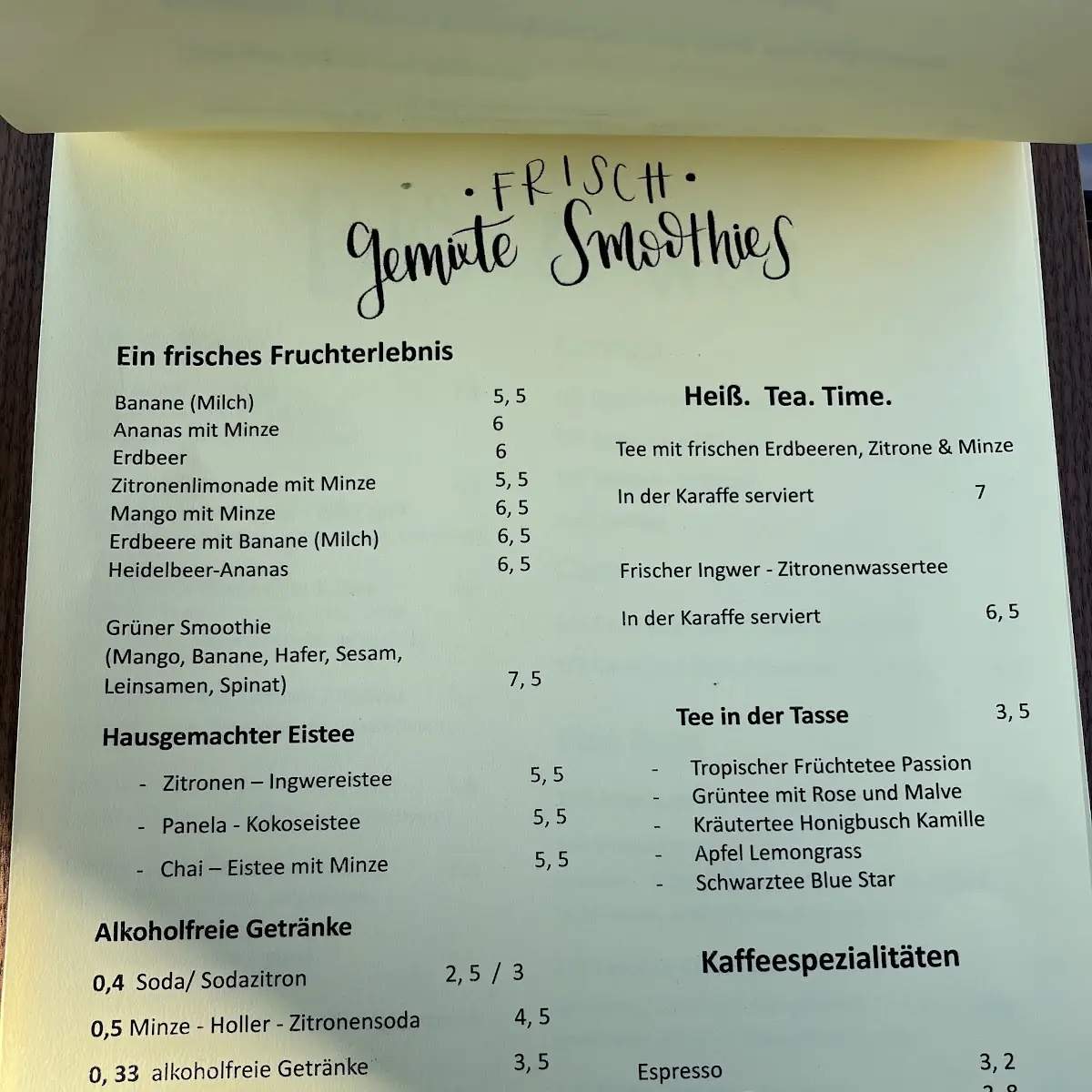 Speisekarte photo 5