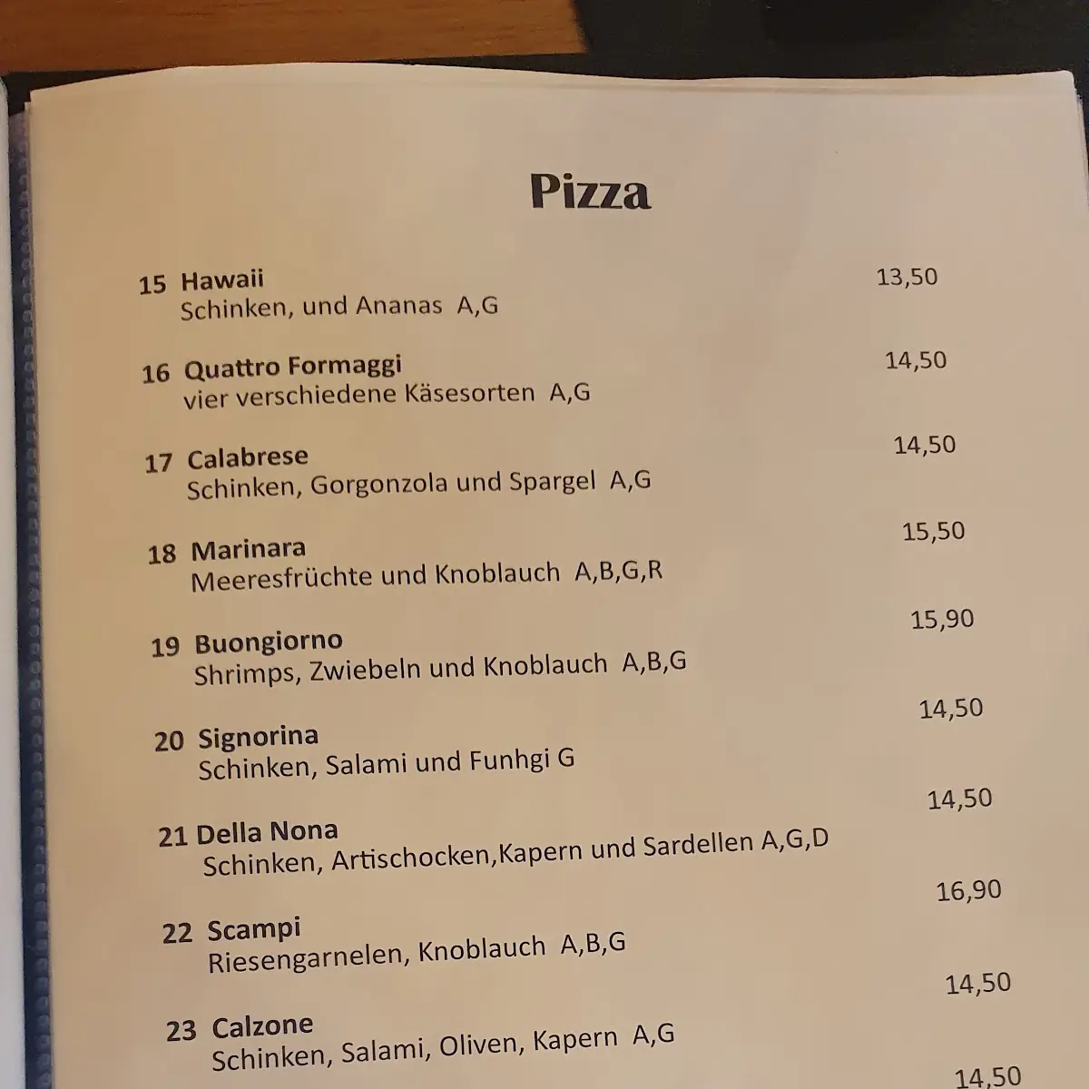 Speisekarte photo 1