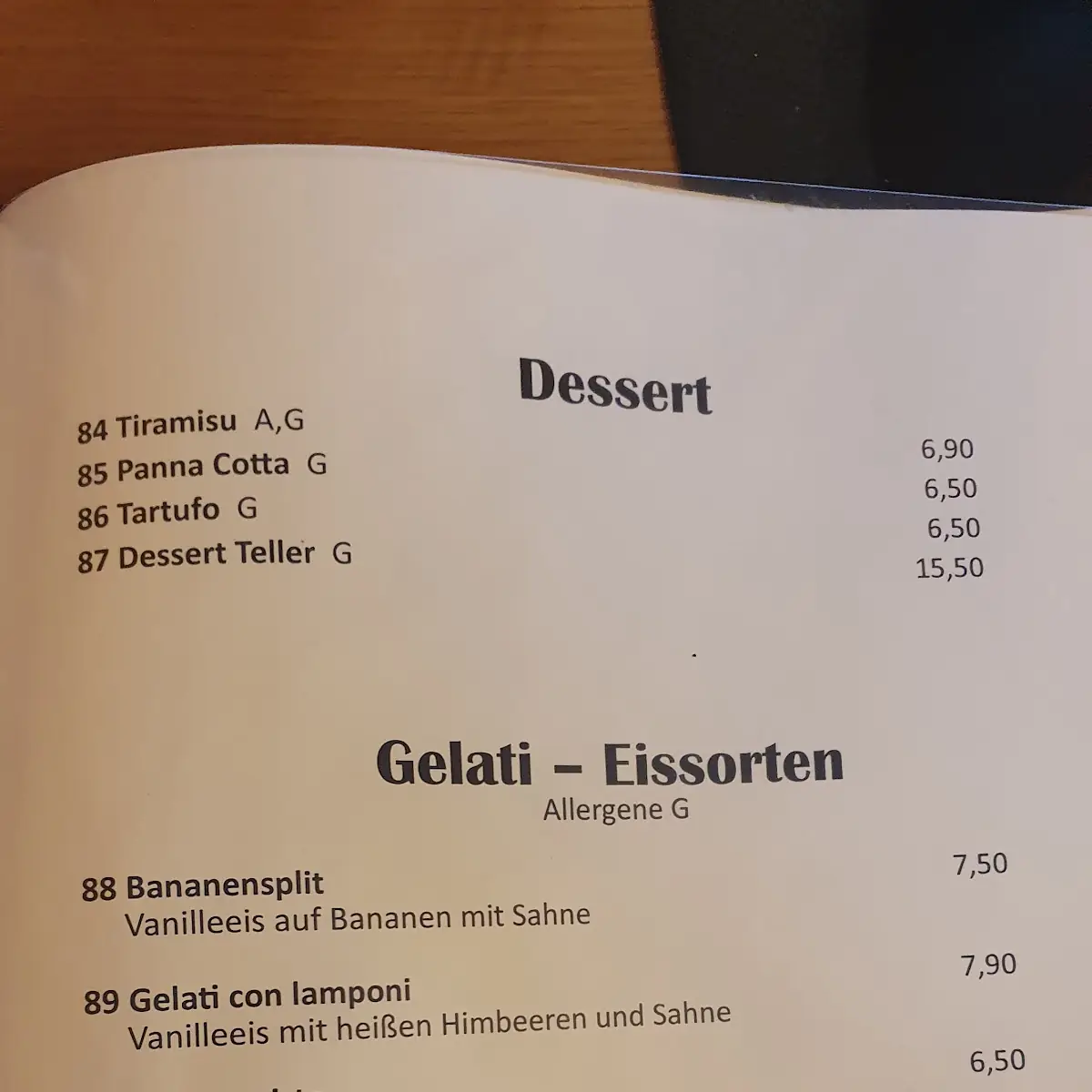 Speisekarte photo 3