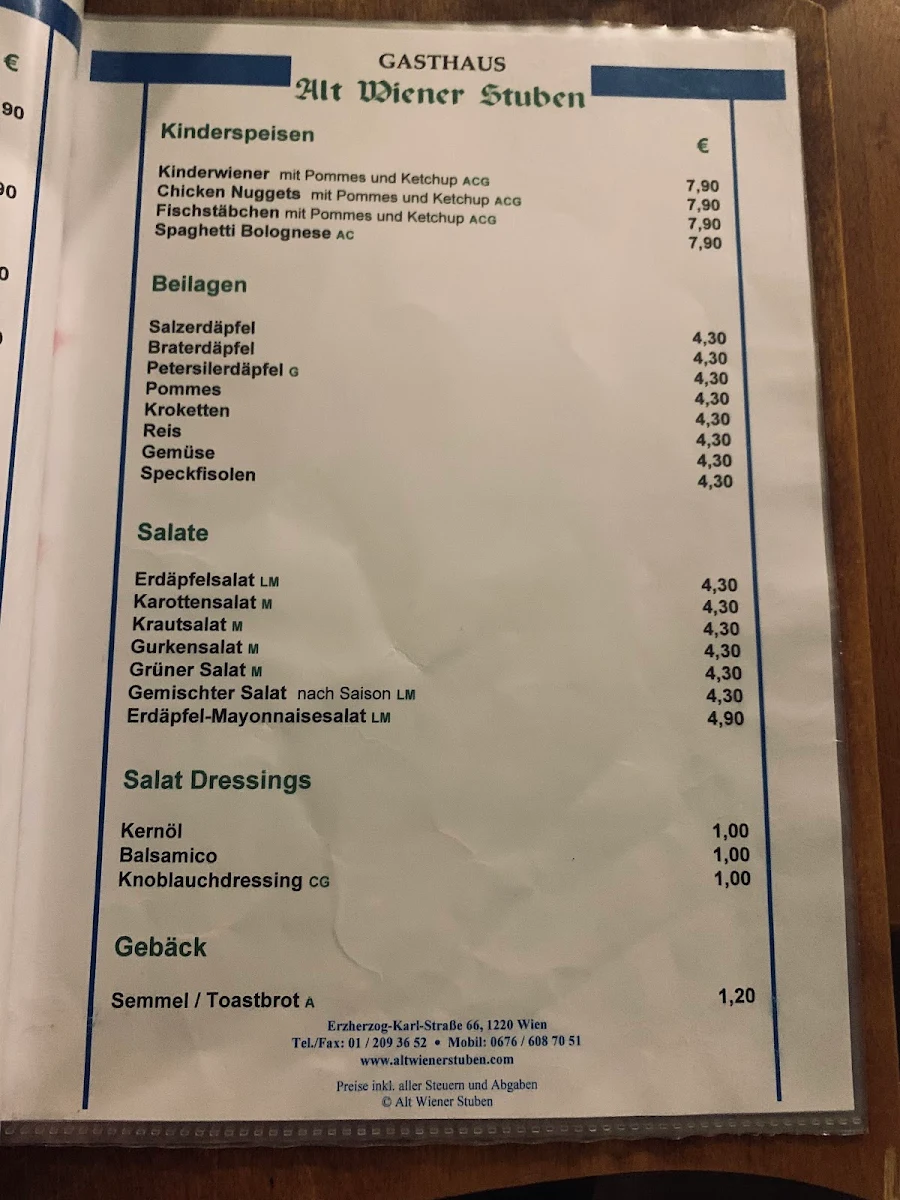 Speisekarte photo 9