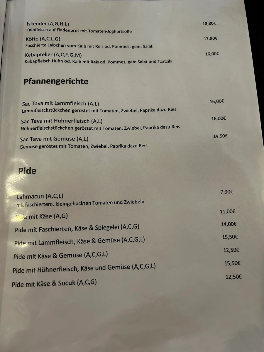 Speisekarte photo 1