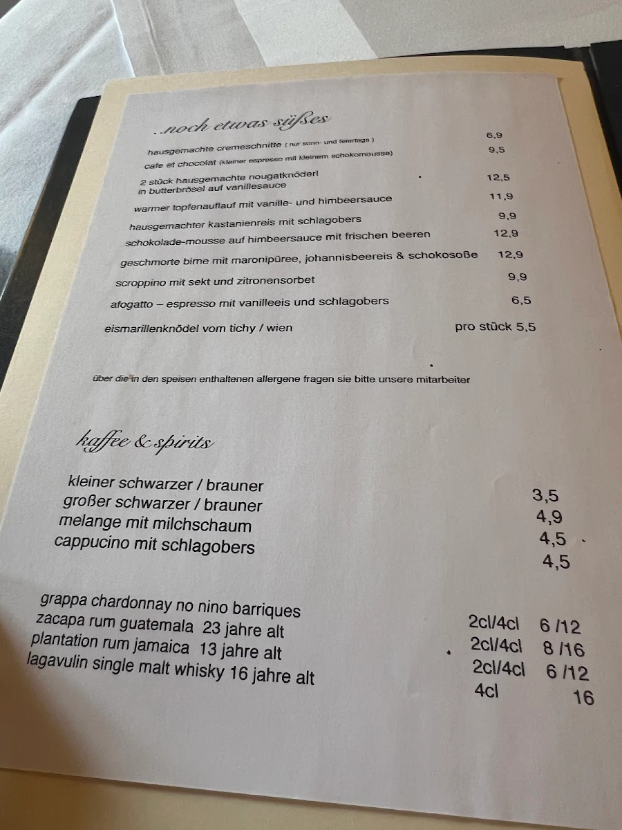 Speisekarte photo 2