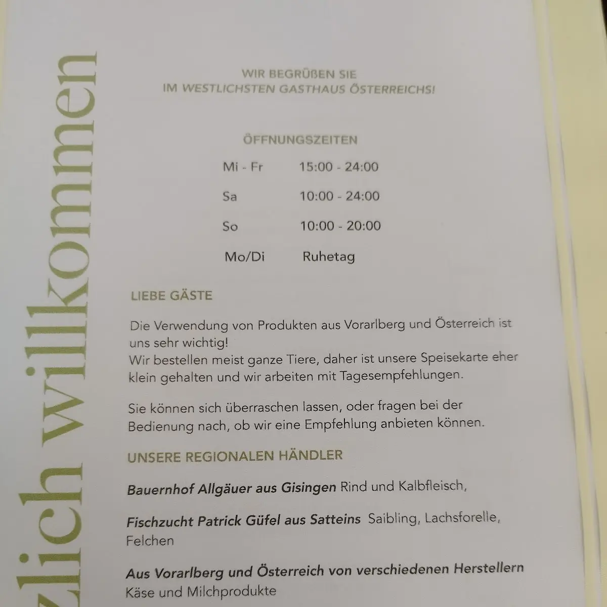 Speisekarte photo 6