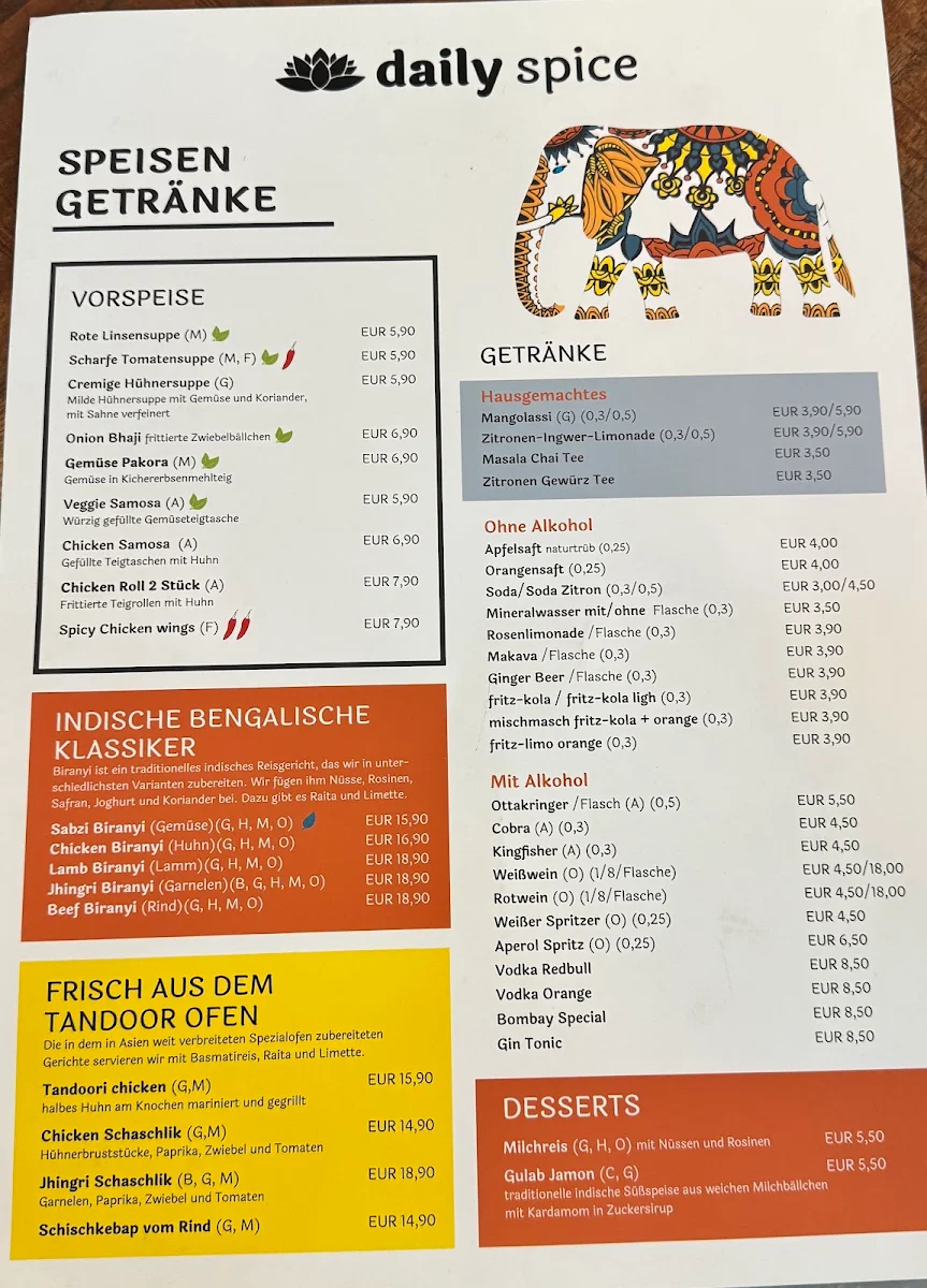Speisekarte photo 2