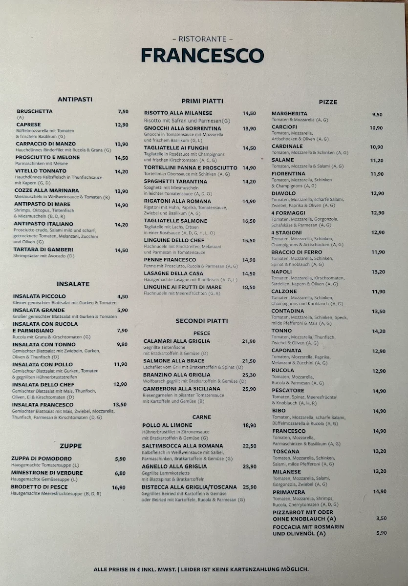 Speisekarte photo 1