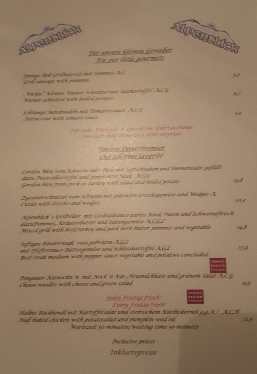 Speisekarte photo 2