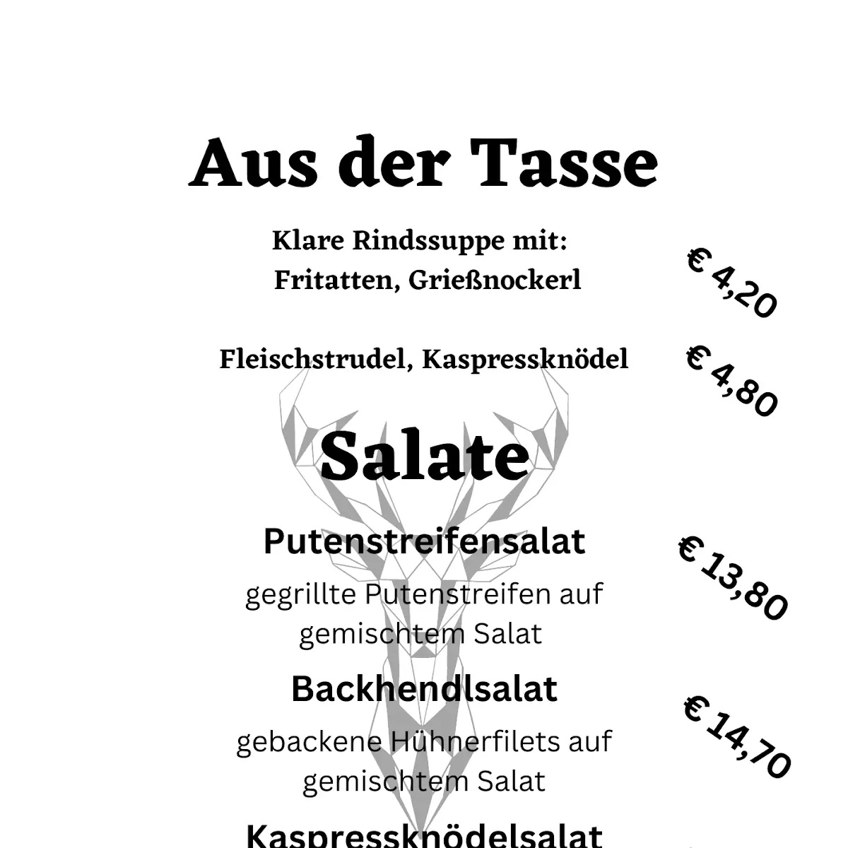 Speisekarte photo 1