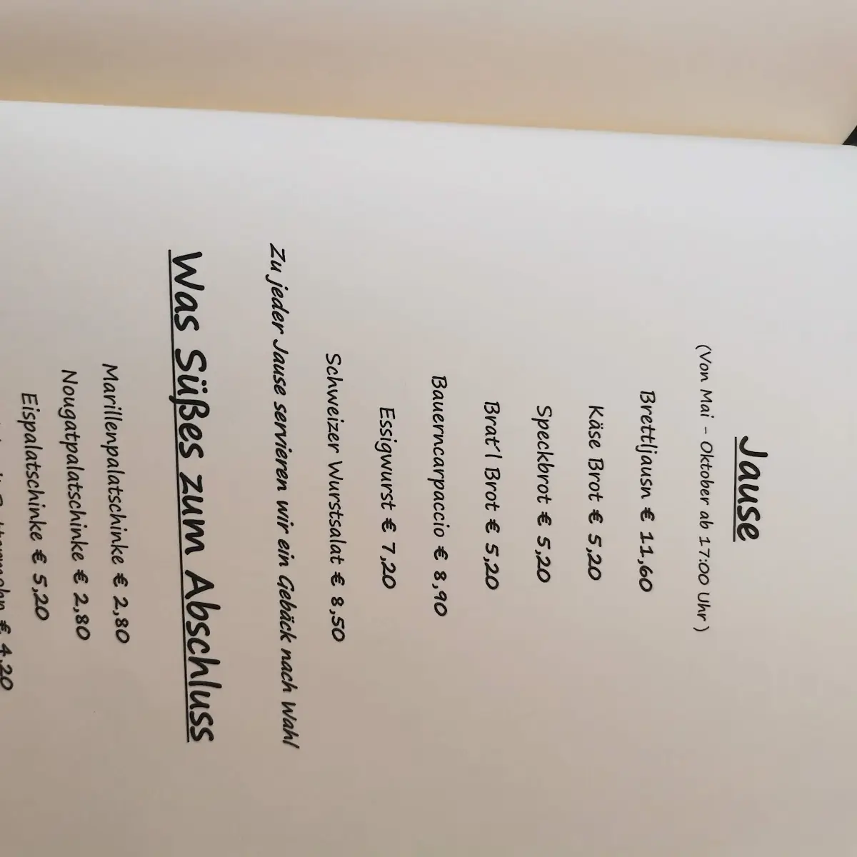 Speisekarte photo 4