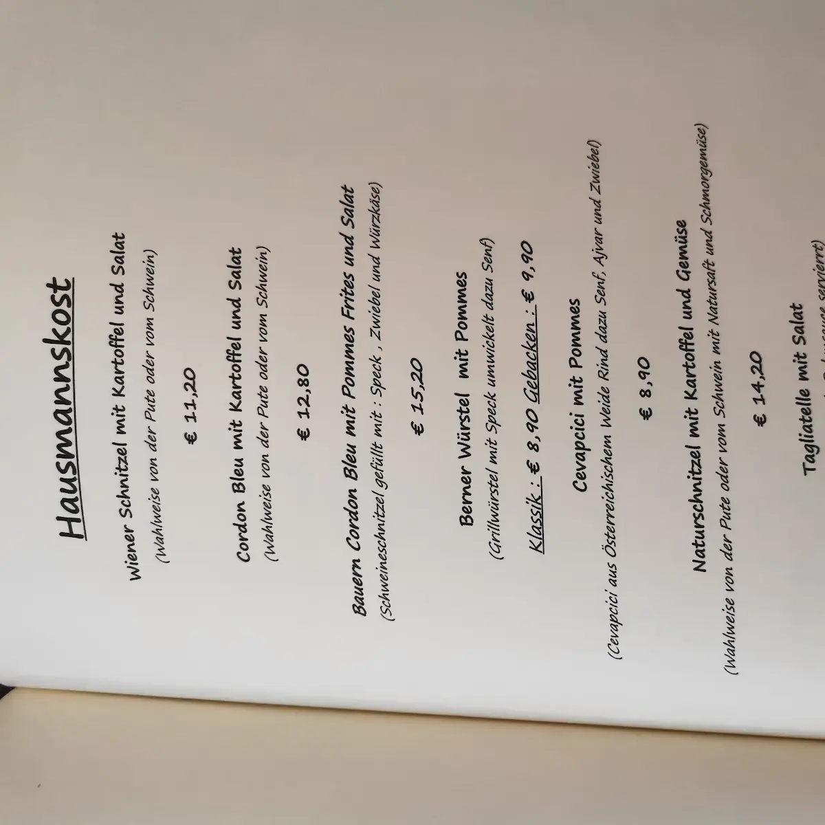 Speisekarte photo 7