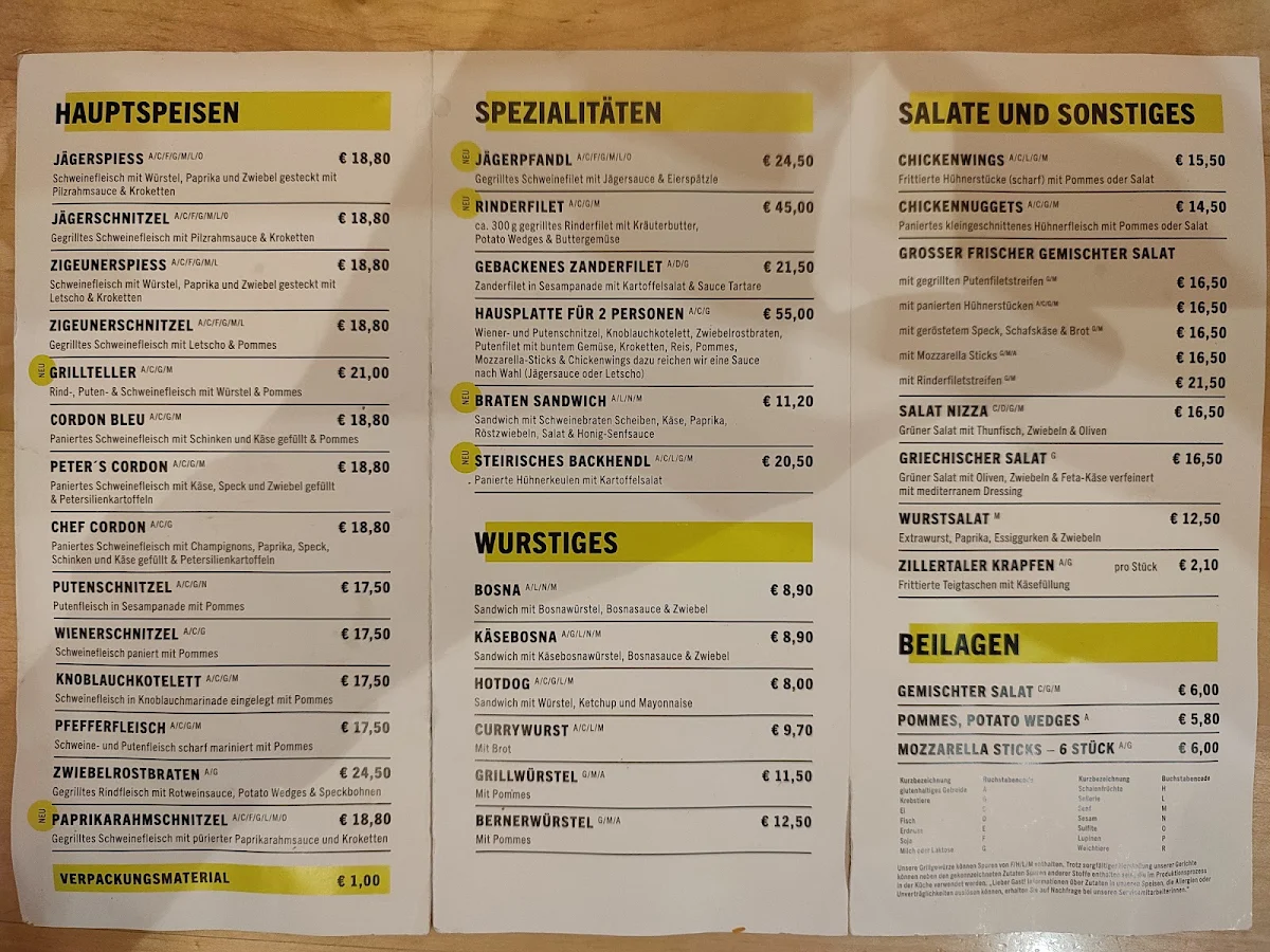 Speisekarte photo 2