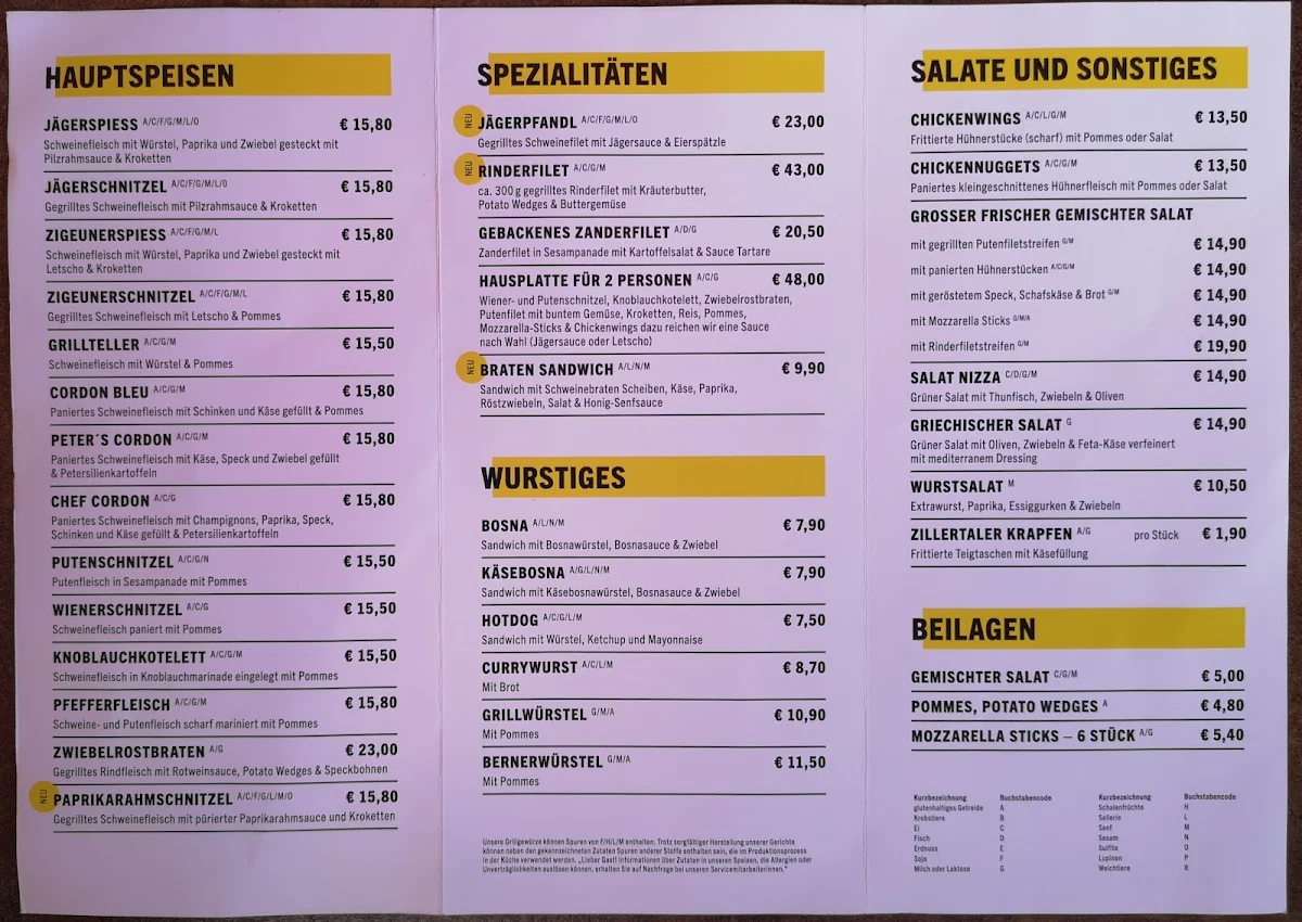 Speisekarte photo 3
