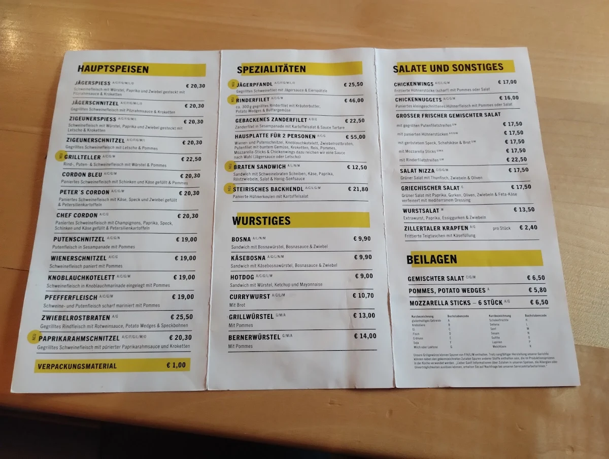 Speisekarte photo 5