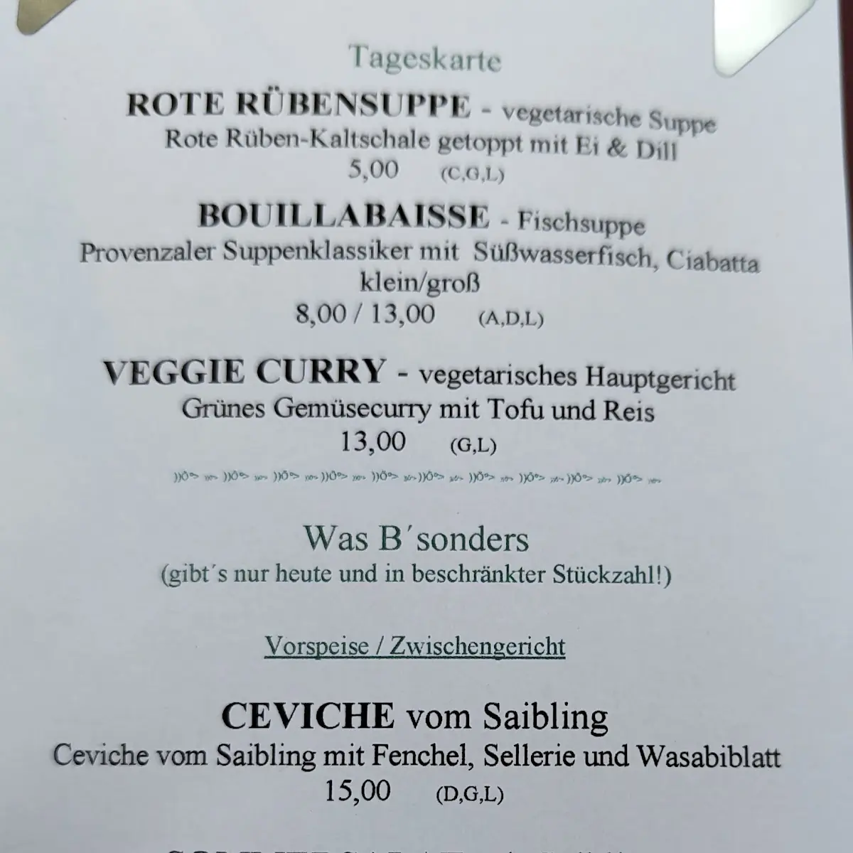 Speisekarte photo 10