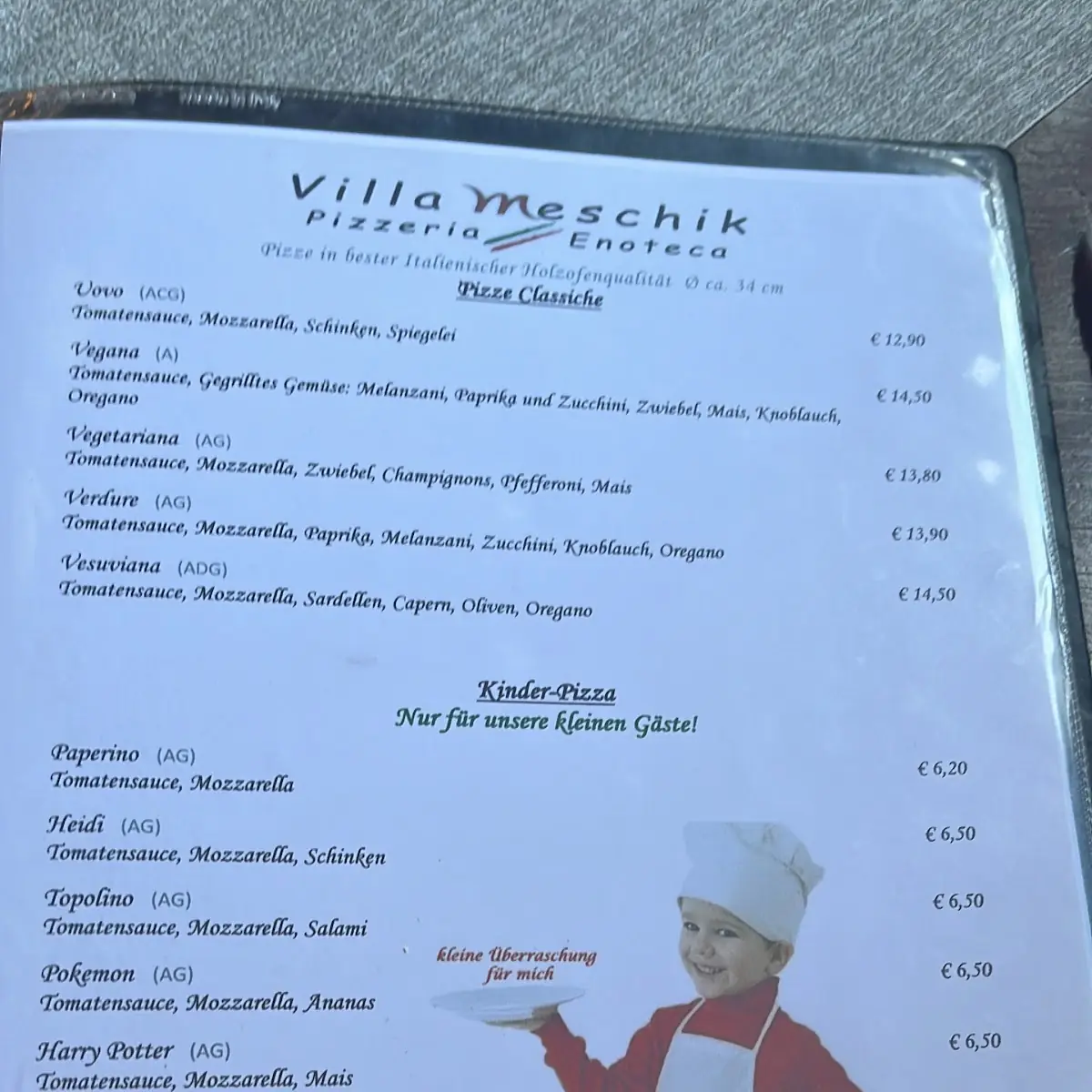 Speisekarte photo 2