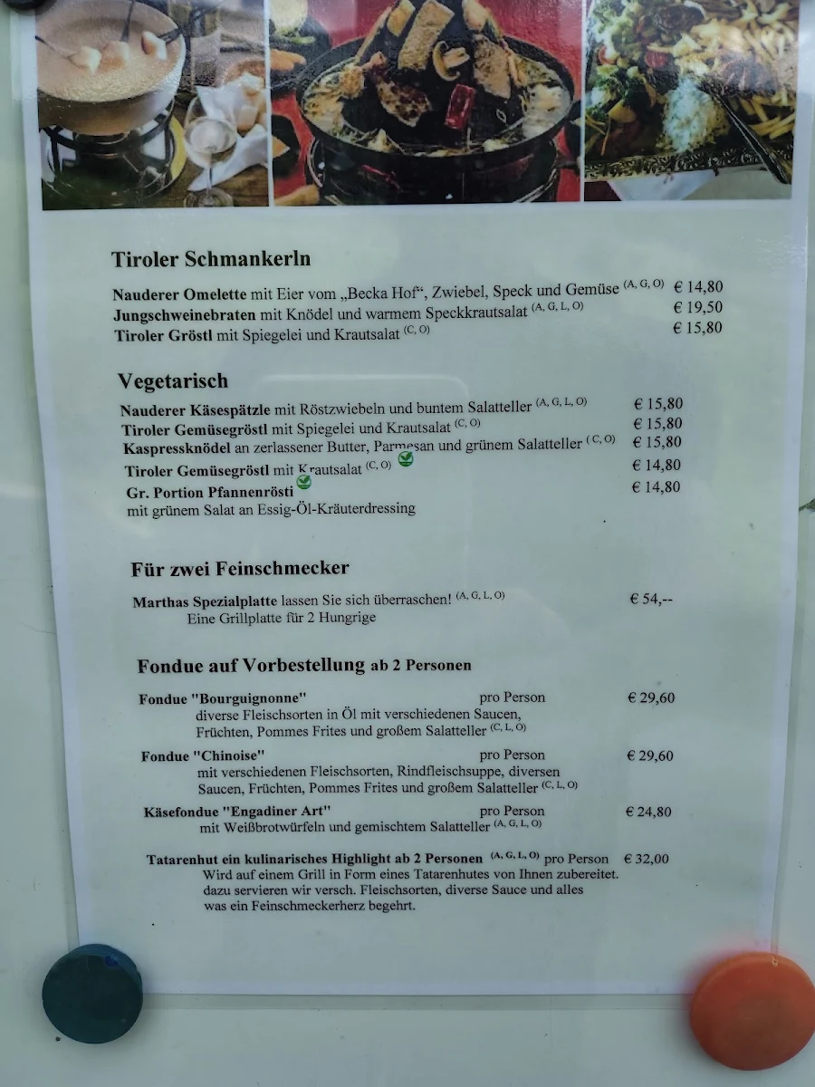 Speisekarte photo 2