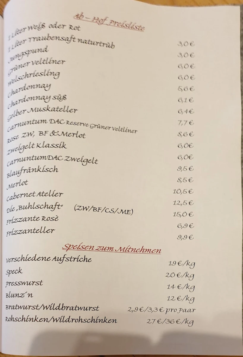Speisekarte photo 5